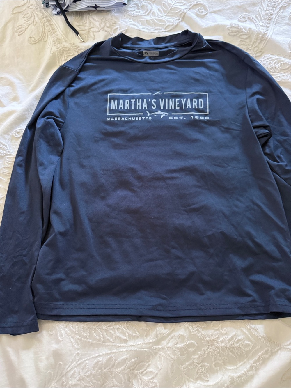 Martha's Vineyard Kids Long-Sleeve Swim Rashguard - Navy